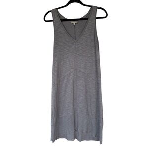 Lilla P Brown V-Neck Sleeveless Knit Dress Size Small Cotton Modal